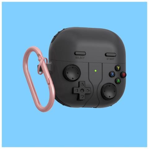 Custodia Protettiva In Silicone Compatibile Con Auricolari Bluetooth Huawei Freeclip2 - Design Console Di Gioco Darkgrey - Foto 2