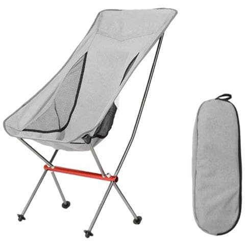 Sedia Da Campeggio Ultraleggera Pieghevole - Seduta Portatile Per Esterni Grey - Foto 1