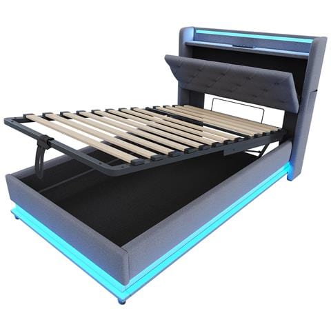 Letto Multifunzionale Con Ricarica Avanzata E Luci Led - Foto 3
