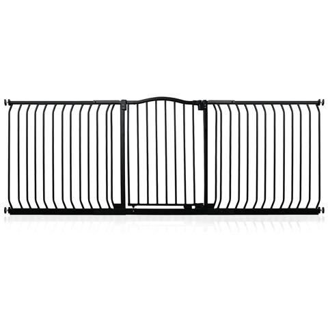 Safetots Cancelletto Di Sicurezza Con Parte Superiore Incurvata, 197cm - 206cm, Nero Opaco - Foto 1
