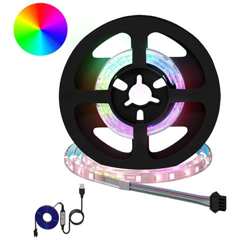 Striscia LED 2 pcs Nero e trasparente 450 mm Rame e plastica - Foto 1