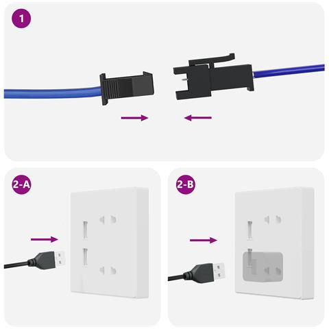 Striscia LED 2 pcs Nero e trasparente 450 mm Rame e plastica - Foto 9