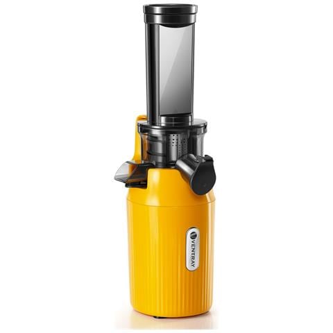 Ginnie Spremiagrumi a Freddo Professionale, Estrattore Lento 60 RPM per Agrumi, Design Compatto e Facile da Pulire, 400ml, 100W - Giallo Sole - Foto 7
