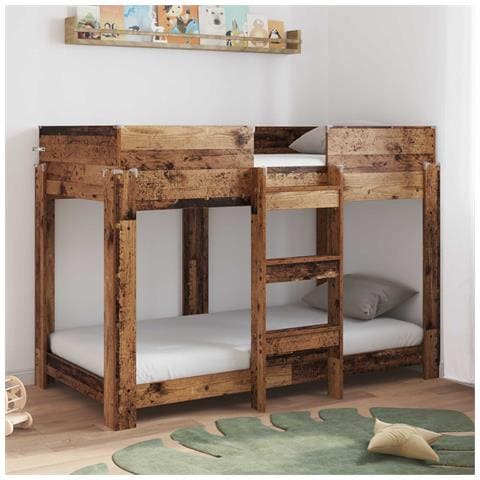 Letto a Castello per Bambini Legno vecchio 80 x 160 cm - Foto 2