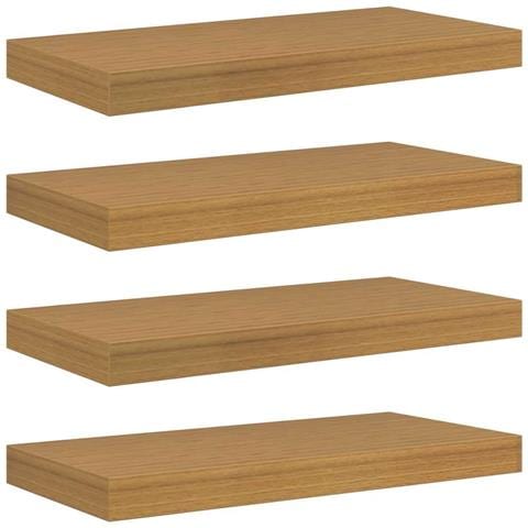 Scaffale da parete 4 pcs Beige 50 x 23,5 x 4 cm - Foto 1