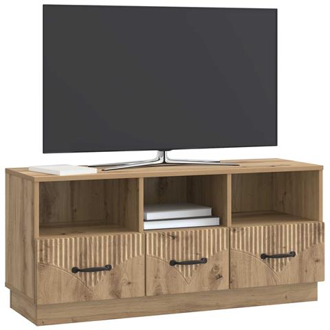 Mobile TV con cassetto Rovere Artigianale 102 x 34,5 x 47 cm - Foto 2
