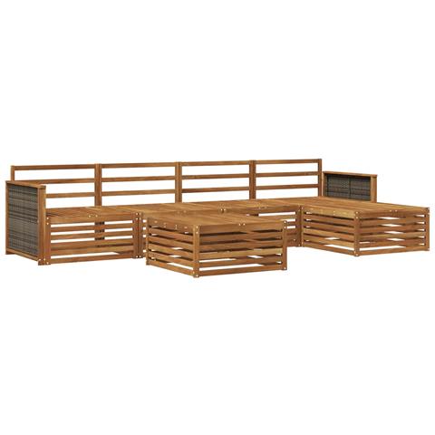 Set di divani da esterno 6 pcs Naturale - Foto 1