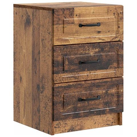 Armadio da Notte con cassetto Legno antico 43 x 41 x 63,5 cm - Foto 1