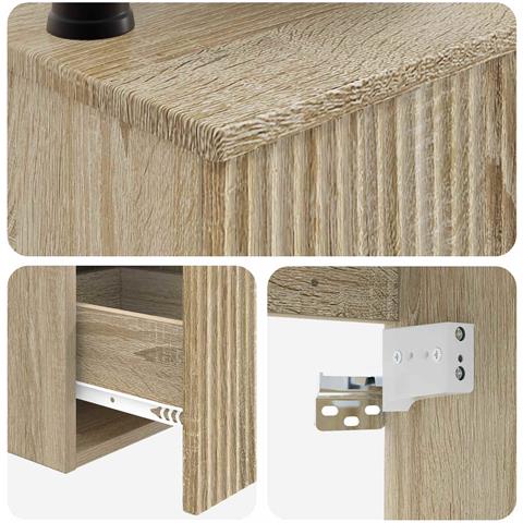 Set di Armadi da Bagno 3 pz Rovere Sonoma 53 x 35 x 39 cm - Foto 10