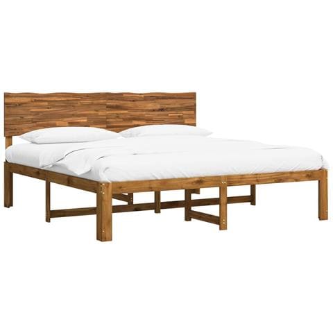 Letto matrimoniale con testiera ROSTOCK Naturale 180 x 200 cm - Foto 1