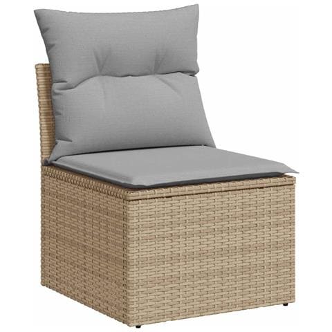 Set di divani 8 pz Beige e Grigio Chiaro - Foto 10