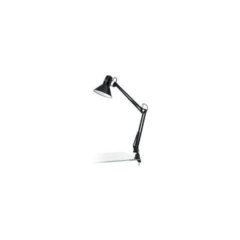 90873 Firmo Lamp. Estend. C / morsetto 1lx60w E27 Nero Lucido - Foto 1