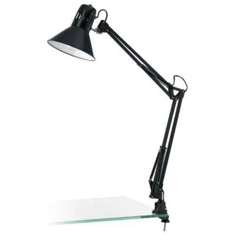 90873 Firmo Lamp. Estend. C / morsetto 1lx60w E27 Nero Lucido - Foto 2