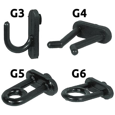 25 Ganci G4 Nylon Pannello Forato Portattrezzi Utensili Portautensili Attrezzi - Foto 4