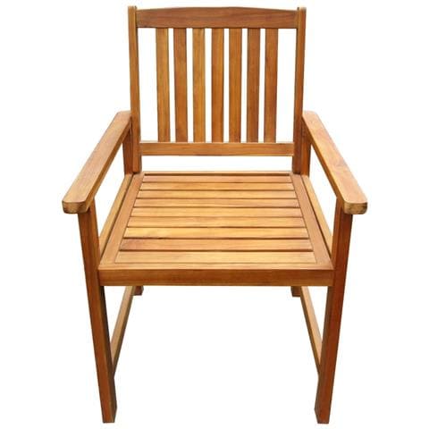 Sedie da Giardino 2 pz in Legno Massello d'Acacia Marrone - Foto 6