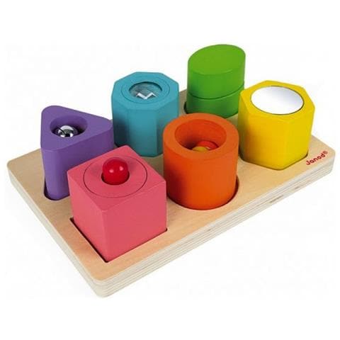 Puzzle 6 Cubi Sensoriali In Legno - Foto 3