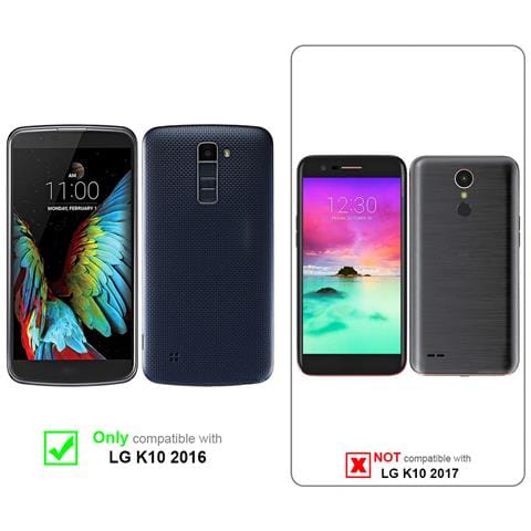 Catena Di Telefoni Cellulari Compatibile Con Lg K10 2016 In Nero Argento - Coperchio Protettivo In Silicone Con Anelli D'oro, Cinturino In Corda E Custodia Staccabile - Foto 9