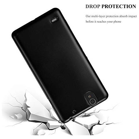 Custodia Compatibile Con Sony Xperia C4 In Nero Metallico - Coperchio Protettivo In Silicone Tpu Flessibile - Foto 2