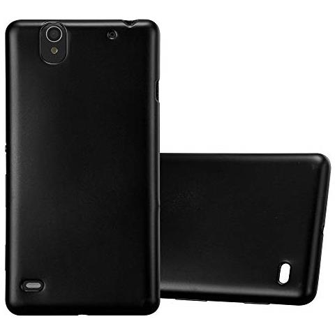 Custodia Compatibile Con Sony Xperia C4 In Nero Metallico - Coperchio Protettivo In Silicone Tpu Flessibile - Foto 1