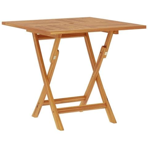 Tavolo Da Giardino Pieghevole 85x85x76cm Legno Massello Di Teak - Foto 1