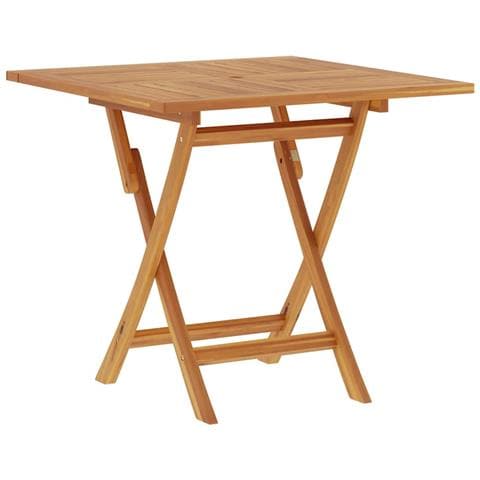 Tavolo Da Giardino Pieghevole 85x85x76cm Legno Massello Di Teak - Foto 7