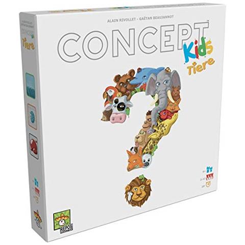 Concept Kids - Tiere: 1 Spielbrett / 110 Karten / 16 Ringe / 1 Kartenhalter / 1 Schnellstart-regel / 1 Regelheft - Foto 1