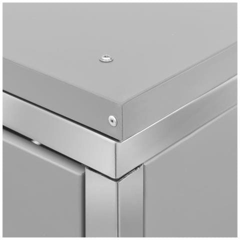 Copribidone per Spazzatura Triplo 207x77,5x112,5cm Acciaio Inox - Foto 10