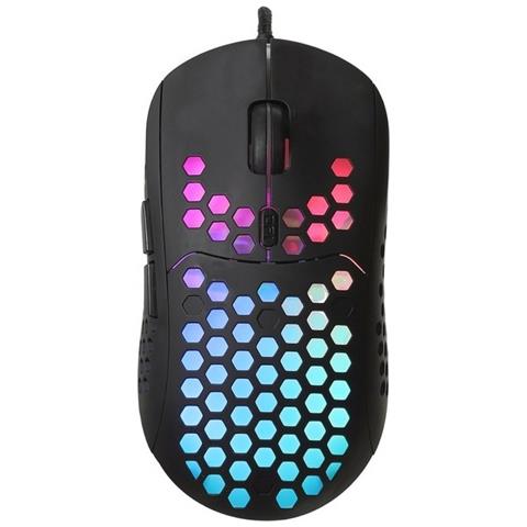 Mouse A Filo Optical Am-99 Gaming Pro 6400 Dpi Usb Black Led Rgb - Foto 1