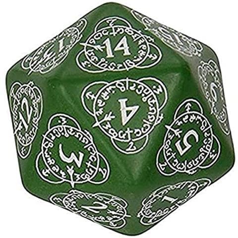 D20 Contatore Di Livello Fustella Verde E Bianca - Foto 1