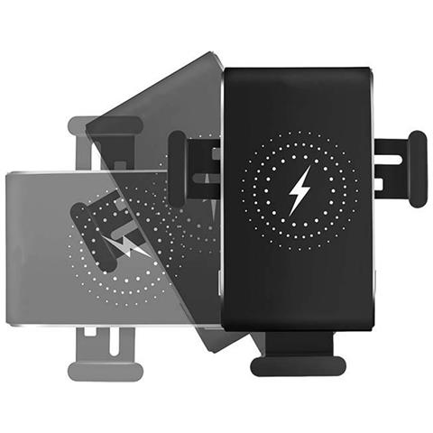 Supporto Smartphone Cellulare Con Ricarica Wireless A Ventosa Rotante Telefono - Foto 2