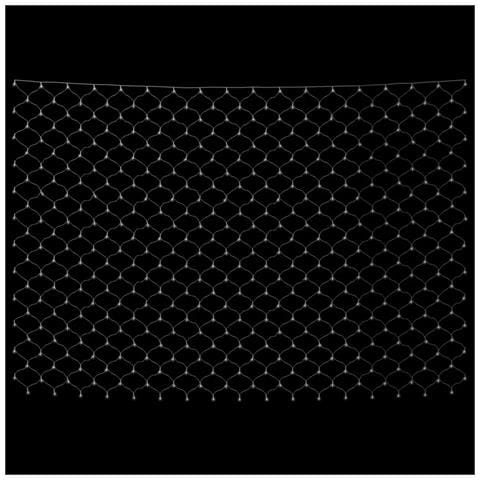 Luci Di Natale Rete Bianco Freddo 3x2m 204 Led Interni Esterni - Foto 2