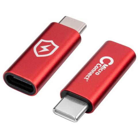 Microconnect Mc-ccadap-sc Adattatore Per Inversione Del Genere Dei Cavi Usb C Rosso (safe Charge Usb-c Data - Blocker Ad - Foto 1