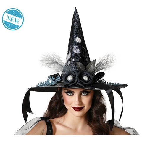 Cappello Strega Nero Adulti - Foto 1
