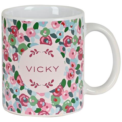 Tazza Mug Rosebloom Ceramica Multicolore (350 Ml) - Foto 1