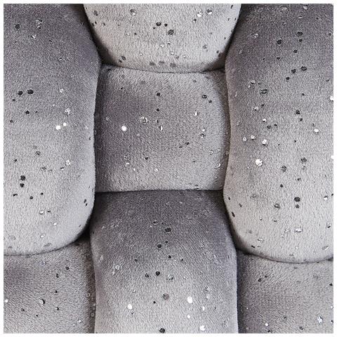 Cuscino Decorativo Sirali Velluto 30 X 30 Cm Tinta Unita Grigio - Foto 2