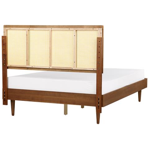 Letto Rattan Auray 140 X 200 Cm Marrone - Foto 2