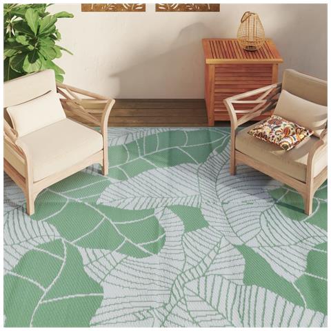 Tappeto Da Esterno Verde 190x290 Cm In Pp - Foto 3