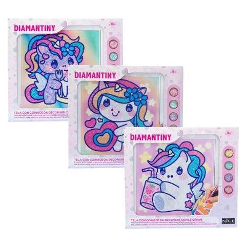 Gioco Creativo 90035 Diamantiny Kawaii Unicor Quadretto Mosaico A - Foto 1