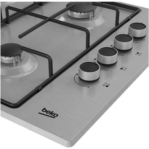 Piano Cottura ad Incasso HIGG64123SX a Gas 4 Zone Cottura da 60 cm Colore Inox - Foto 2