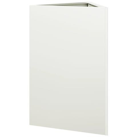 Fioriere 2 Pz Bianche Triangolari 50x43x75 Cm In Acciaio - Foto 2