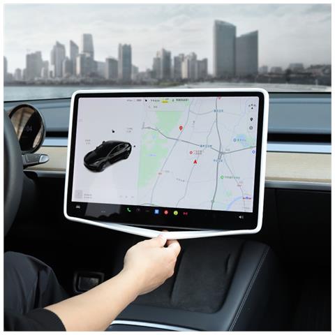 Telaio Protettivo Per Schermo Tesla Model Y / 3 White - Foto 2