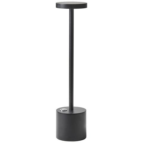 Lampada Da Tavolo Senza Fili A Led Lizandro Con Dimmer Metallo Nero - Foto 2