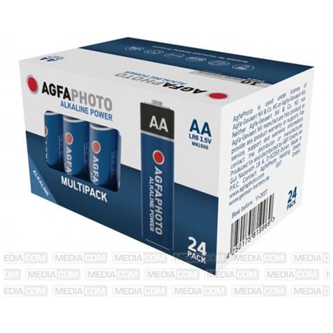 Agfaphoto Batteria Alcalina Mignon Aa (confezione Multipla Da 24 Pezzi) - Foto 1