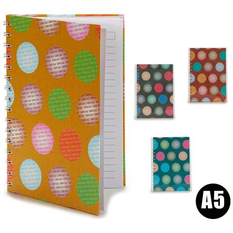 Pack 4 Quaderni Copertina Rigida A5 Cerchi Assortiti 4 - Foto 1
