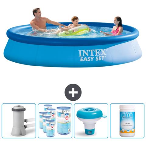 Piscina Fuori Terra - In Giro - 366x366x76 Cm - Blu - Include Accessori Coordinati Cb89 - Foto 1