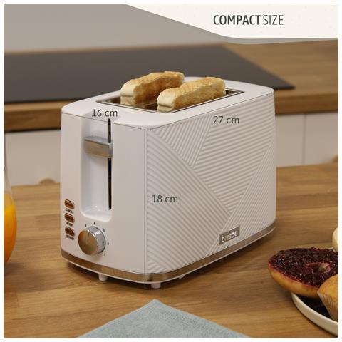 Skt1170wht Elegance Tostapane A Fessura Larga A 2 Fette+ Bollitore Elettrico 1,7l Senza Bpa 2200w Bianco - Foto 8
