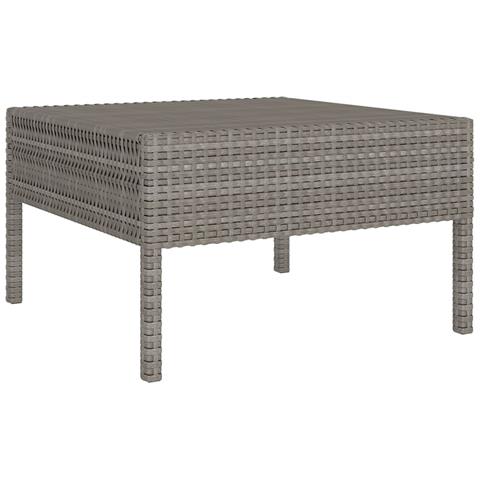 Set Divani Da Giardino 5 Pz Con Cuscini In Polyrattan Grigio - Foto 2