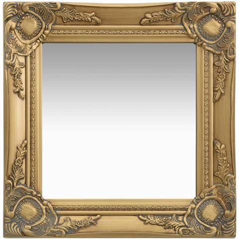 Specchio Da Parete Stile Barocco 40x40 Cm Oro - Foto 2