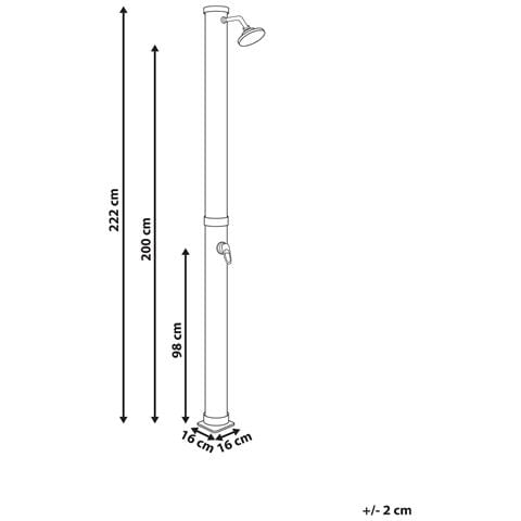 Doccia Solare Da Esterno Elqui Argento - Foto 6
