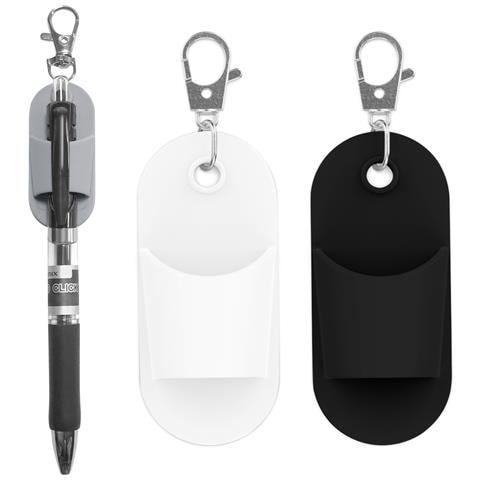 Clip Portapenne Portatile In Silicone - Set Da 2 - Foto 2